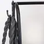 Метална закачалка за дрехи с 2 рафта и 4 куки – отворен гардероб 109×41×150 см, снимка 4