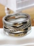 Дизайнерски масивен сребърен пръстен JETTE, снимка 4