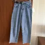 Дамски дънки със широк крачол, снимка 2