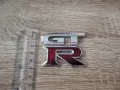 Емблема Nissan GT-R сребристо с червено, снимка 3