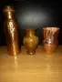 Медна бутилка и чаши, снимка 1