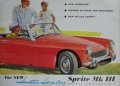 Ретро Рекламен проспект на автомобил Austin Healey Sprite Mk||| формат А4 на Английски език