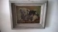 стара картина-коте и куче на дончо владков, снимка 2