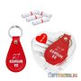 Комплект "20 Причини да те Обичам!" с ключодържател в кутия сърце /ПВЦ/, снимка 1 - Романтични подаръци - 44167452
