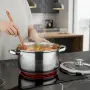 Тенджера с кошница за пържене и стъклен капак Cheffinger  Ø24 см – инокс, 6,5 л, за всички котлони, снимка 5
