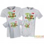 Семеен комплект Коледни тениски Baby`s First Christmas Бухал, снимка 2