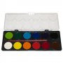 Водни бои меден акварел 12 цвята с четка. Произведени от висококачествени нетоксични материали, снимка 2