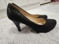 Елегантни Черни Обувки Токчета, снимка 1