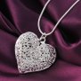 Сребърен медальон - Сърце Код: K110, снимка 2
