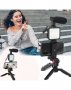 Професионален видео трансформър 5 в 1 за видео заснемане с микрофон, лед прожектор, блутут дистанцио