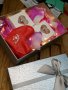 Подаръчен комплект за него и нея, Свети Валентин, мъжка и дамска сребърна гривна с Кубче и сърце, снимка 2