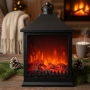 LED Декоративен фенер-камина – Реалистичен пламък за Коледа и зимен уют, снимка 1