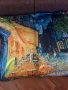 Шал с репродукция на картина на Ван Гог (Café Terrace at Night), снимка 7