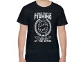 Тениска с декоративен печат - Bad Day Of Fishing, снимка 2