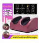 Масажор за крака, с функция за нагряване, Регулируем интензитет, Тъмнорозов, снимка 1