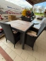 Градински комплект ратан 4 стола и маса, снимка 2