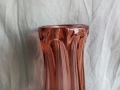 Арт ваза розово стъкло, снимка 2