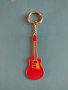 Ефектен ключодържател червена китара цветен емайл перфектна-12428