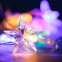 Коледни лампички Кристални Звезди, 1.70м, Многоцветни