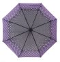 Автоматичен сгъваем чадър за дъжд с черен лилав диамант 29 см