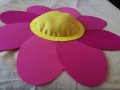 Шапки на цветя от филц-47 см. , снимка 5