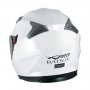 Шлем за мотор A-PRO BADGE WHITE, снимка 2