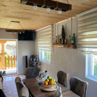 Дървени винтидж полилеи - ръчна изработка за дома, тераса, механа, барбекю, битова стая, битов кът, снимка 8 - Полилеи - 42860506