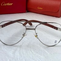Cartier висок клас мъжки слънчеви очила с дървени дръжки, снимка 3 - Слънчеви и диоптрични очила - 42798463