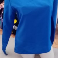 Синя ризка тип блузка, снимка 1 - Ризи - 42558890