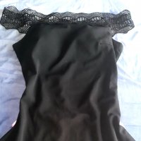 Дамска черна  рокля С/М размер , снимка 3 - Рокли - 30057839