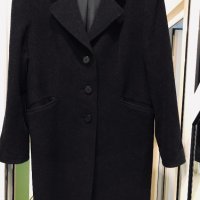 Много скъпо черно палто BAUER POUR FEMME Германия, снимка 1 - Палта, манта - 30336968
