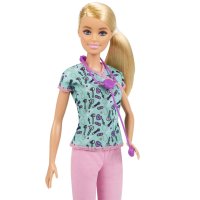 Кукла Barbie - Кукла с професия медицинска сестра GTW39, снимка 4 - Кукли - 44225307