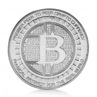 Биткойн монета Анонимните - Bitcoin Anonymos mint ( BTC ) - Silver, снимка 3 - Нумизматика и бонистика - 39147658