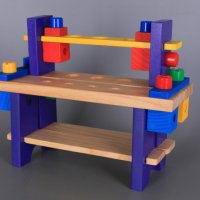 Детска дървена маса с инструменти, снимка 4 - Играчки за стая - 31230452