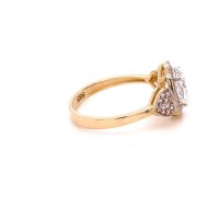 Златен дамски пръстен 2,83гр. размер:57 14кр. проба:585 модел:21867-4, снимка 2 - Пръстени - 44167598