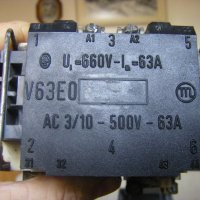 Чешки контактори V63EO - 660В/63А с термични защити РТБ-2/45-63А, снимка 5 - Други машини и части - 42811057