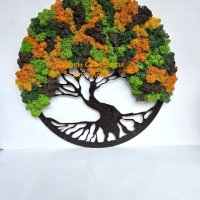 Дърво на живота "Есен" с декорация Скандинавски мъх , снимка 1 - Декорация за дома - 39535032