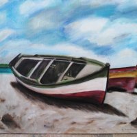 Картина на лодки, снимка 1 - Картини - 29438378