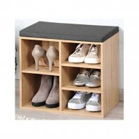 Немски шкаф за обувки с възглавница за сядане, снимка 2 - Шкафове - 36533186