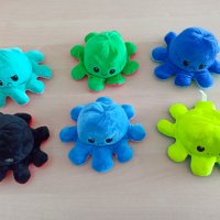 Плюшена играчка октопод с две лица/Reversible octopus plush/Reversible octopus plushie, снимка 3 - Плюшени играчки - 31889722