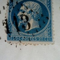 Пощенски плик Франция 1863, снимка 5 - Филателия - 37165493