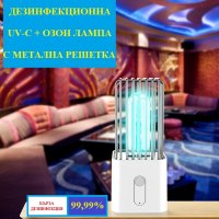 ДЕЗИНФЕКЦИОННА UV-C + Озон Лампа с Метална Решетка - Разпродажба със 70% Намаление, снимка 9 - Други - 29399376