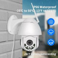 Въртяща се WiFi безжична IP камера 2MP FULL-HD 1080P нощно виждане, снимка 8 - IP камери - 29388378