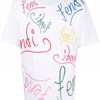 FENDI x Noel Fielding Embroidered Logo Мъжка Тениска size XL и XXL, снимка 2 - Тениски - 37829495