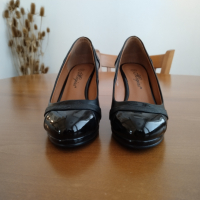 Елегантни дамски обувки от естествена кожа и лак Megias®, снимка 8 - Дамски елегантни обувки - 44571753
