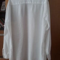 Бяла кенарена мъжка риза 100%памук, снимка 2 - Ризи - 37939744