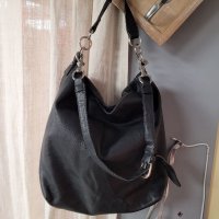 DECADENT чанта,тип торба черна Естествена кожа , снимка 2 - Чанти - 40820688