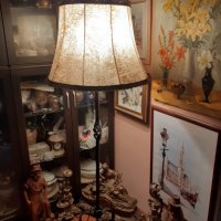 Жесток много голям антикварен лампион от ковано желязо кожа, снимка 6 - Антикварни и старинни предмети - 35064358