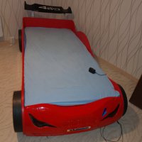 Детско легло кола със светещи фарове, снимка 4 - Спални и легла - 44412378