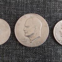 Лот от три монети One Dollar, Half Dollar, снимка 3 - Нумизматика и бонистика - 31774630